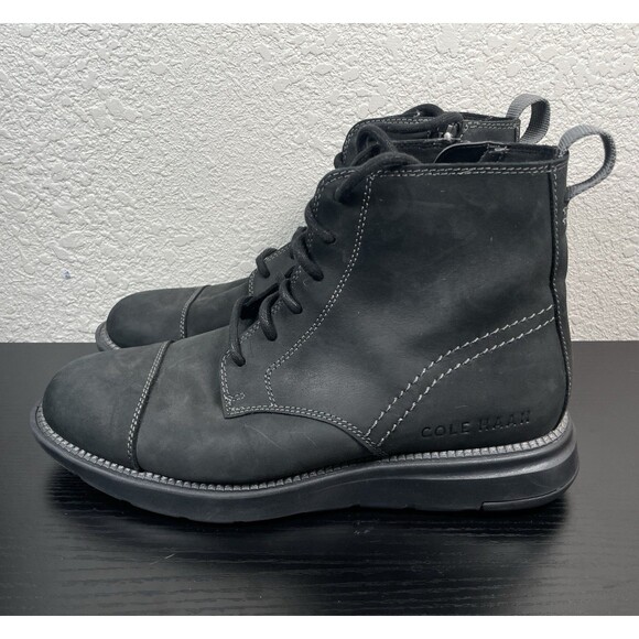 Cole Haan Men's Grand Atlantic Chukka Water Resistant Boots Size 9M C34084 Black - Picture 1 of 9